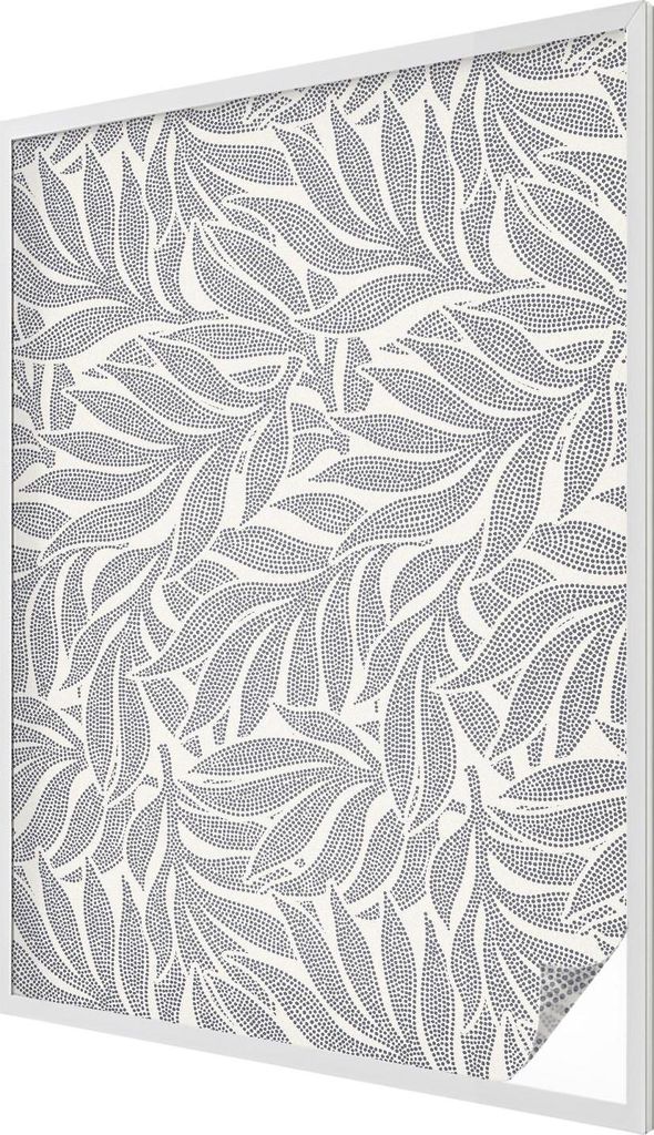 Buntglas Fensterfolie – 146x100 cm – Stained-Glass Design – blickdichte dekorative Sichtschutzfolie – selbstklebend, UV-Schutz – Blatt f...