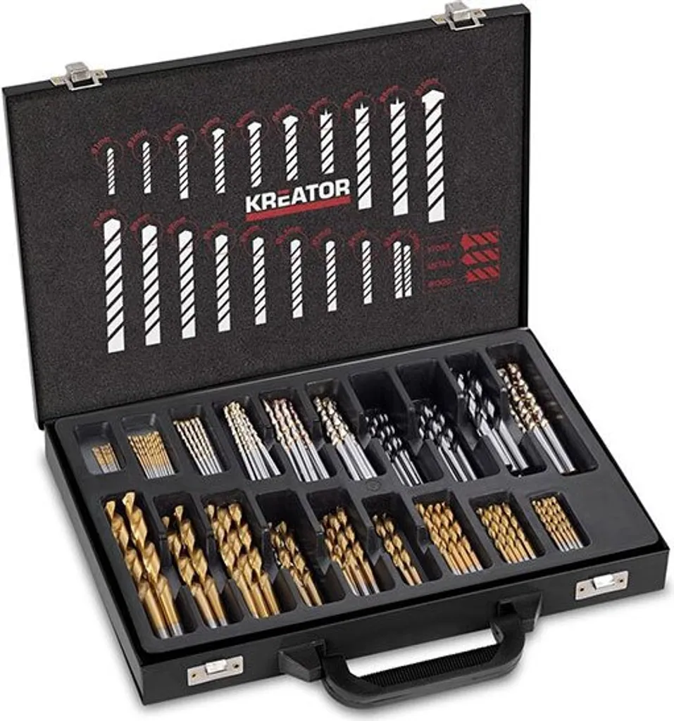 Set Multi-Materiale 120 Punte Trapano: Precisione e Ordine