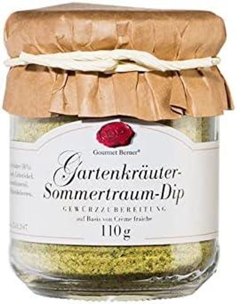 Gourmet Berner Gartenkräuter Dip im 110g Glas Produktbild 
