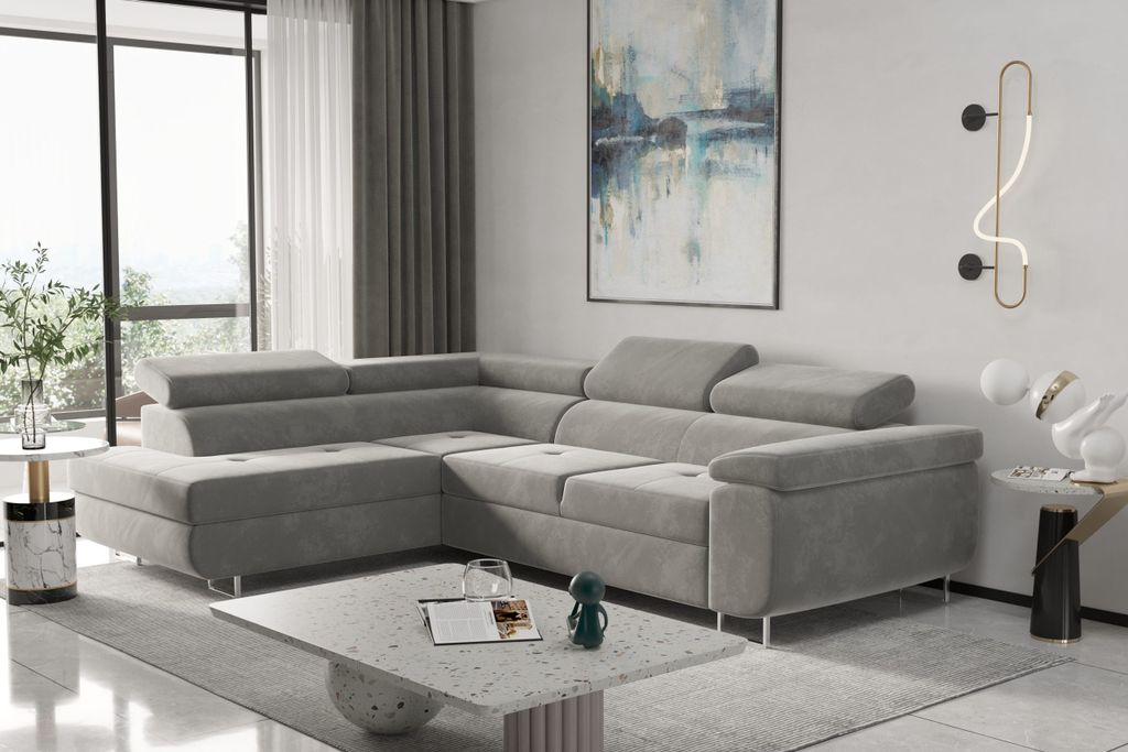 Kaiser Möbel Ecksofa mit schlaffunktion und bettkasten, Produktbild 