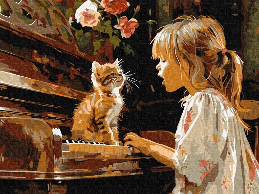 Malen nach Zahlen - Gesangsduo 30x40cm