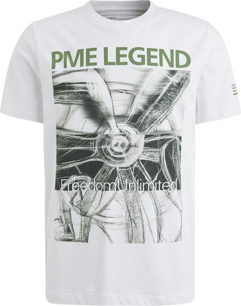 PME LEGEND Short sleeve r-neck single jersey Bright White XL