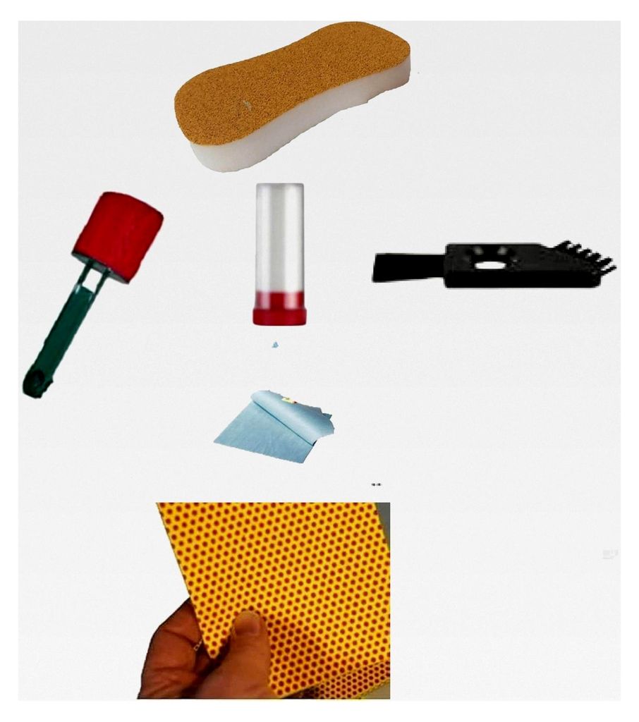 XXL Reinigungsset, 8-teilig, Nuss-Scheuerschwamm, Bügeleisen-Reinigungsstift, Düsen-Reinigerpinsel, Reinigungssticks, Reinigungstücher