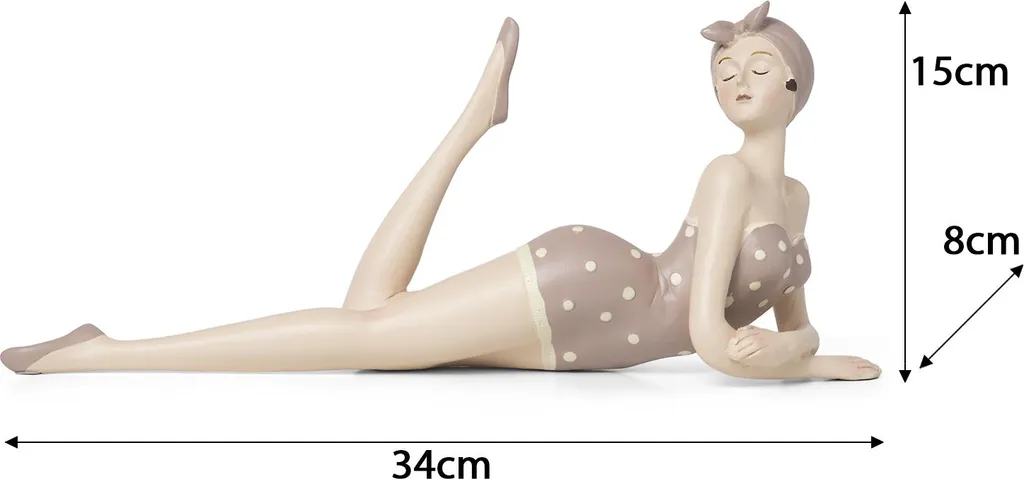 Figurine Baigneuse Moritz Rouge : Égayez votre Déco avec Style Rétro