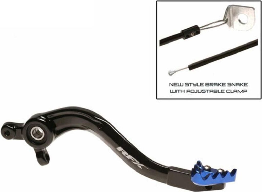 RFX Pro Series ST Hinterradbremshebel Hart eloxiert Schwarz/Blau