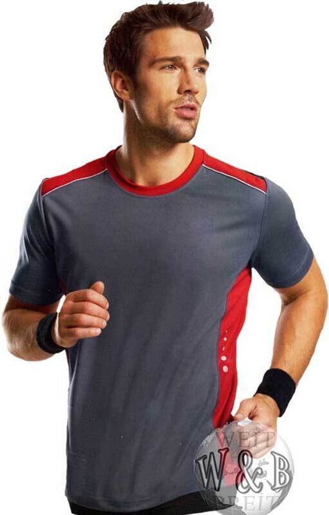 Herren Laufshirt IAN 68539 Grau M 48/50