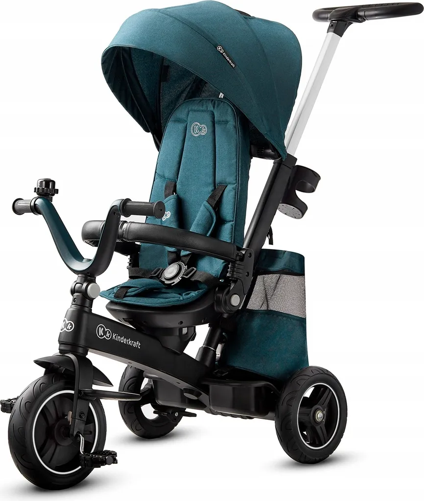 Tricycle Bébé Évolutif Kinderkraft Easytwist avec Siège Pivotant 360