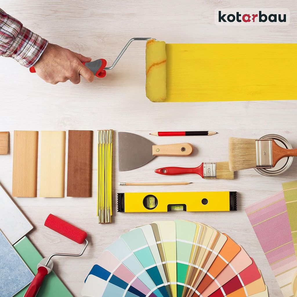 KOTARBAU® Sada 10 maliarskych valčekov so žltým vláknom 115 Obrázok produktu 5