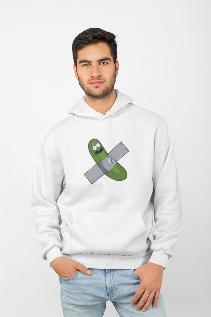 D&B Uni Hoodie MO00053 Rick And Morty Weiß-Größe M