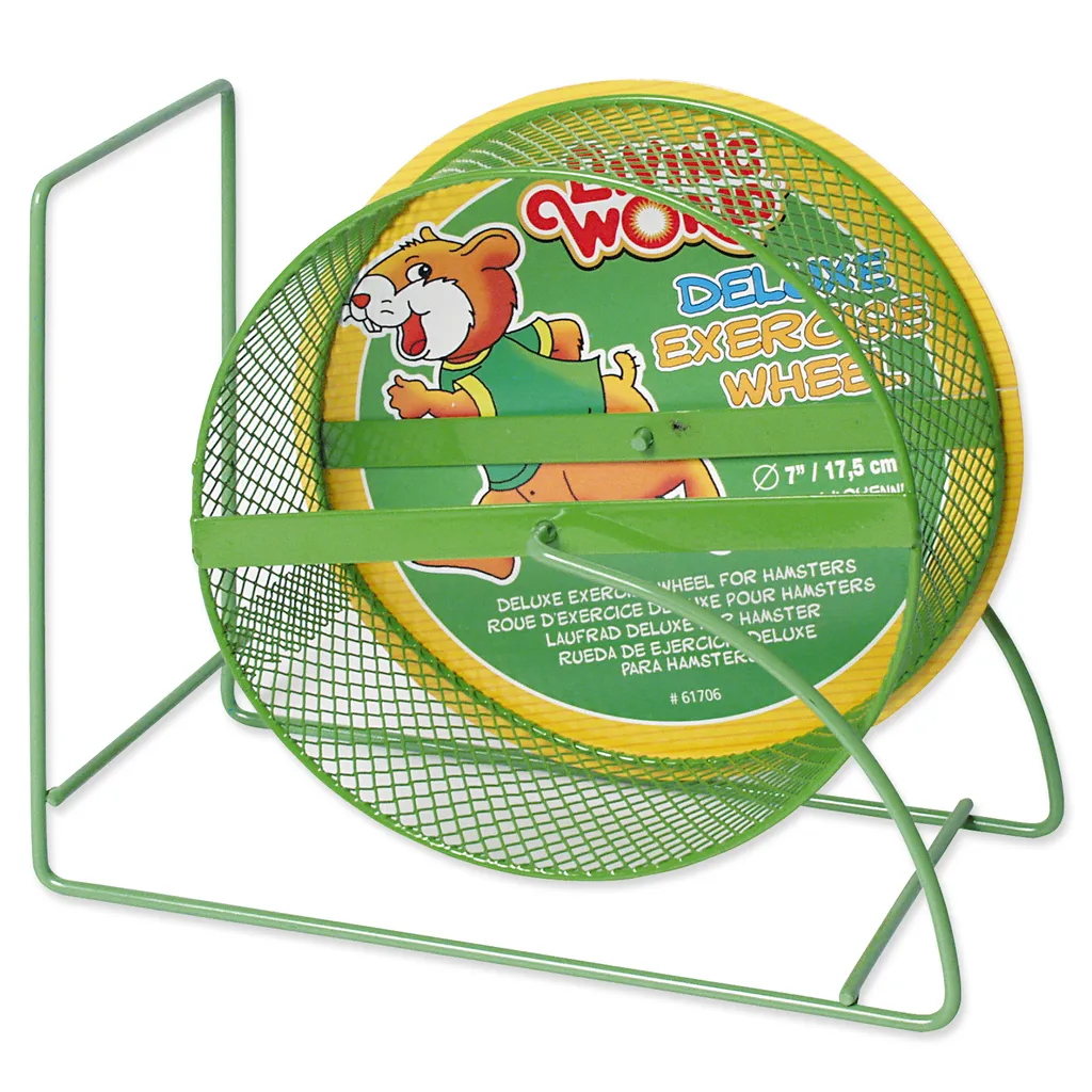 Roue pour hamster Hagen LW Deluxe Metall vert 61706 - Durable et Stable