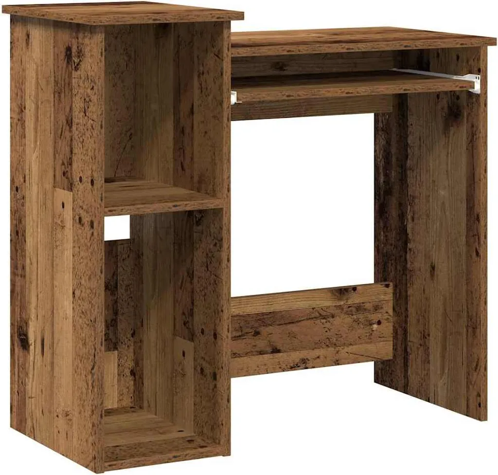 SYFAX™ Scrivania Professionale Compatta Legno Vecchio 84x40 cm