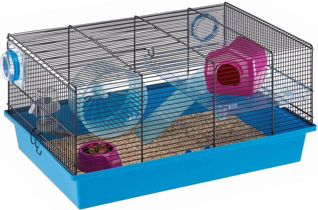 Ferplast Milos Medium Nagetierkäfig Schwarz Schwarz One Size