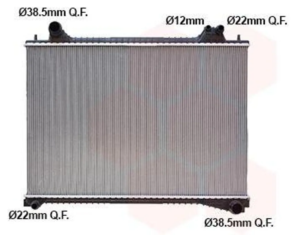 Radiateur eau moteur haute performance Jaguar F-Pace Van Wezel