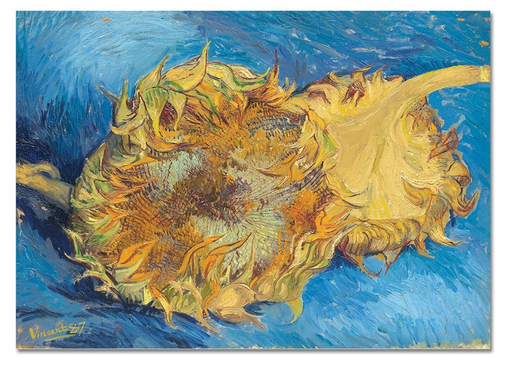 Giallobus - Zwei geschnittene Sonnenblumen - Vincent Van Gogh - 140L x 100B cm - Bild - Acrylglas