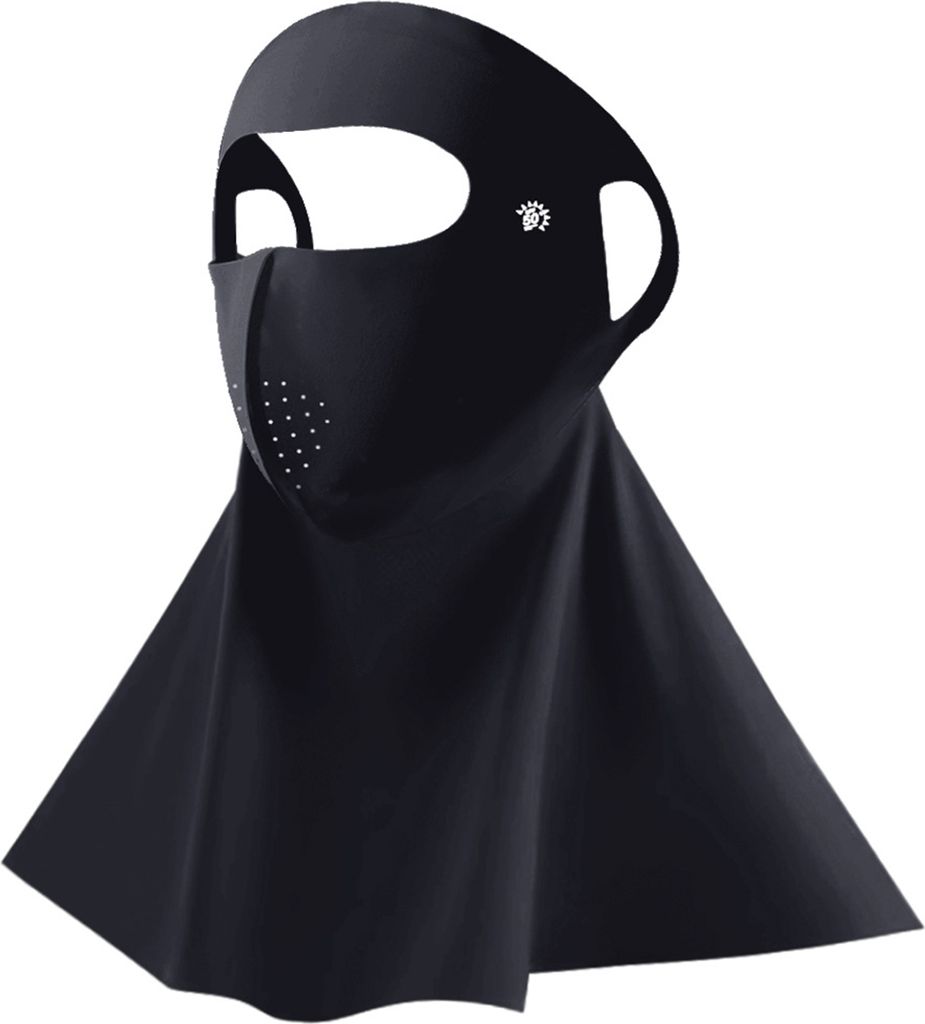 Gesichtsschutz, einfarbig, verstellbare Passform, hervorragende Atmungsaktivität, Sonnenschutz, dehnbarer UV-Schutz, Halsmanschette