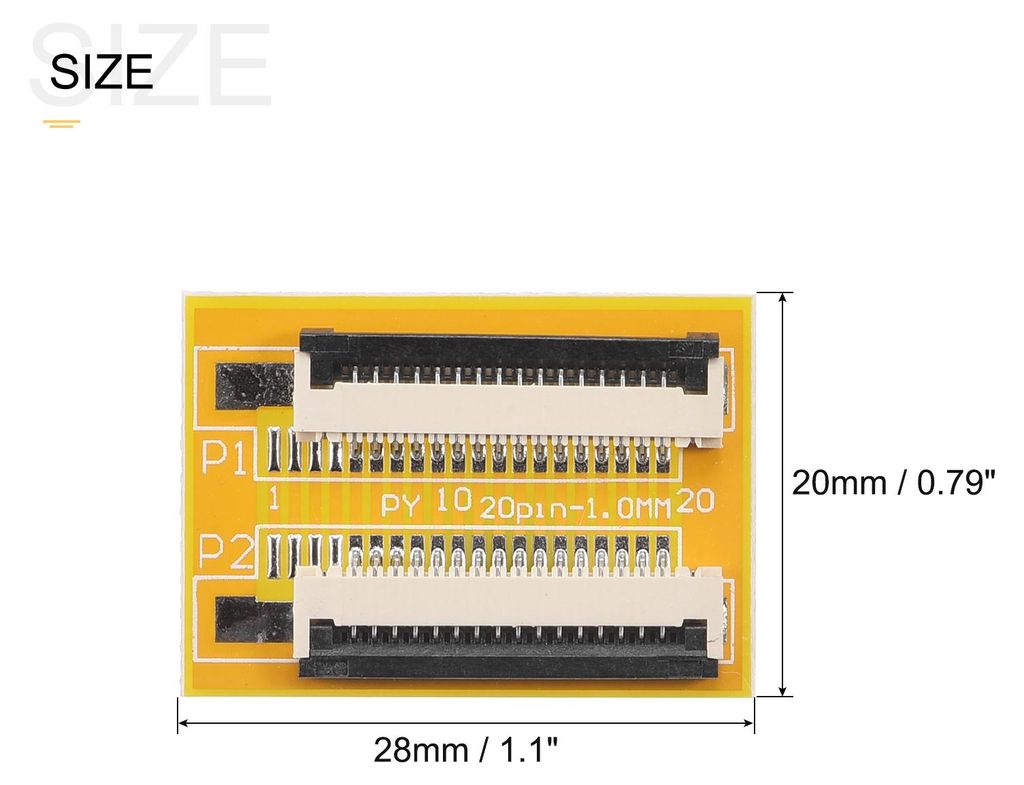 2 Stš¹ck FFC FPC Erweiterungskarte PCB Erweitern ZIP HDD Anschluss 16 Stift 1mm Tonh?he Einseitig fš¹r LCD 3D Drucker Kamera DVD TV Laptop Audio