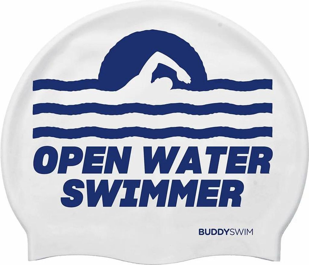 Buddyswim Ows Badekappe Weiß Weiß One Size