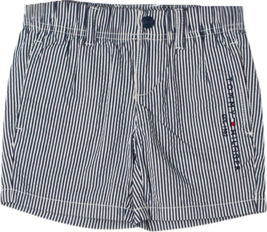 Tommy Hilfiger Seersucker Shorts für Jungen gestreift marineblau-weiß 128