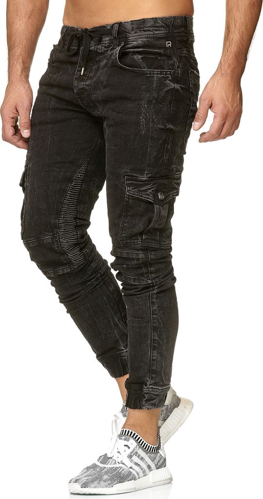 Red Bridge Herren Jogger Denim Jeanshose Cargo Hose Narrow Produktbild 8