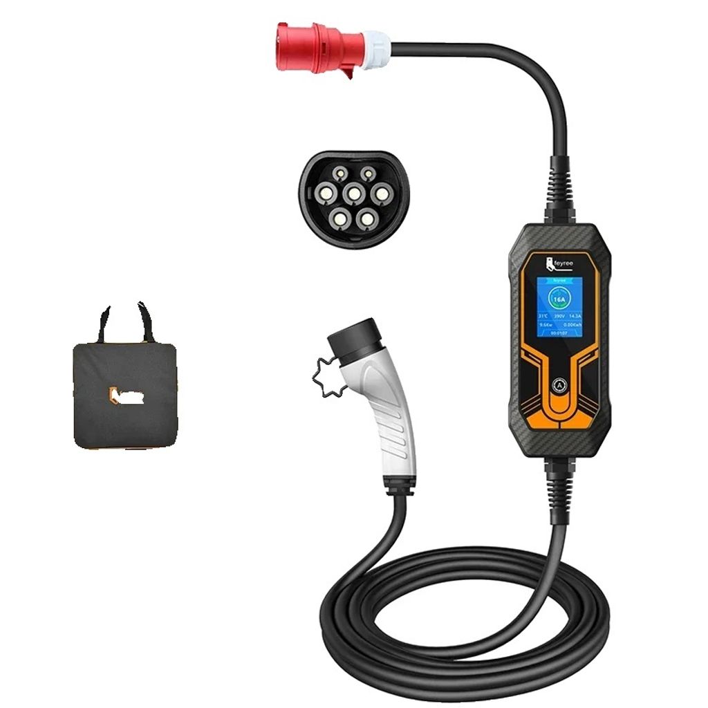 EV-Ladegerät, tragbares Design, hohe Sicherheitsmerkmale, 11KW 5m kein Adapter, TYPE2