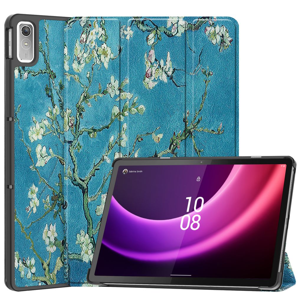 Case2go - Hülle kompatibel mit Lenovo Tab P11 2nd Gen (2022) - 11.5 inch - Mit AutoWake-Funktion Kunstleder TPU Tablet Case Schutzhülle - Weiße ...