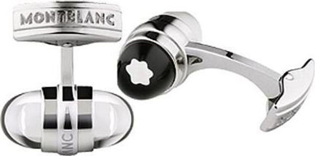 Montblanc Manschettenknöpfe Stahl 20 x 10 mm Produktbild 