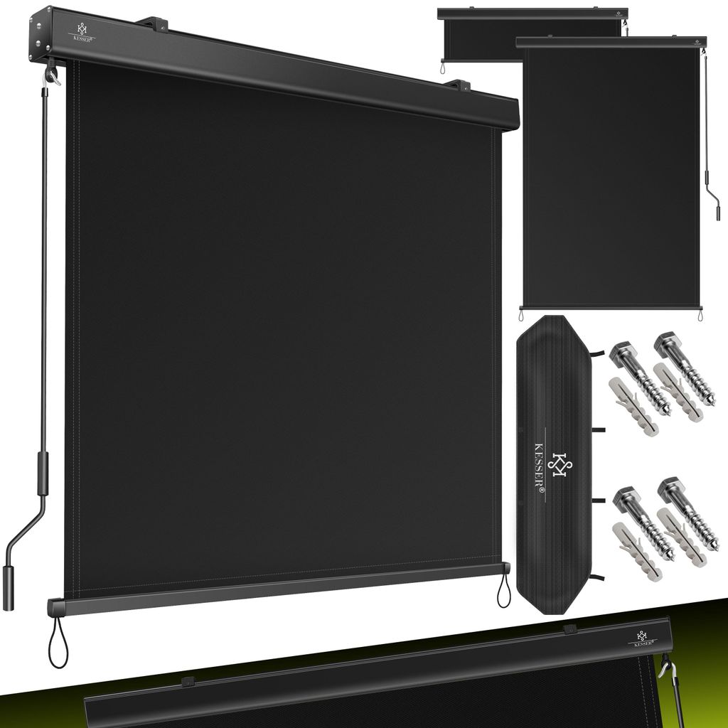KESSER® Senkrechtmarkise Außenrollo Handkurbelmechanismus Produktbild 