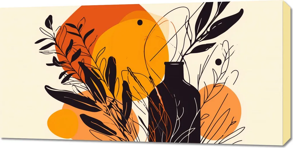Tableau Paysage Zen 100 x 50 cm Coucher de Soleil pour Ambiance Relaxante