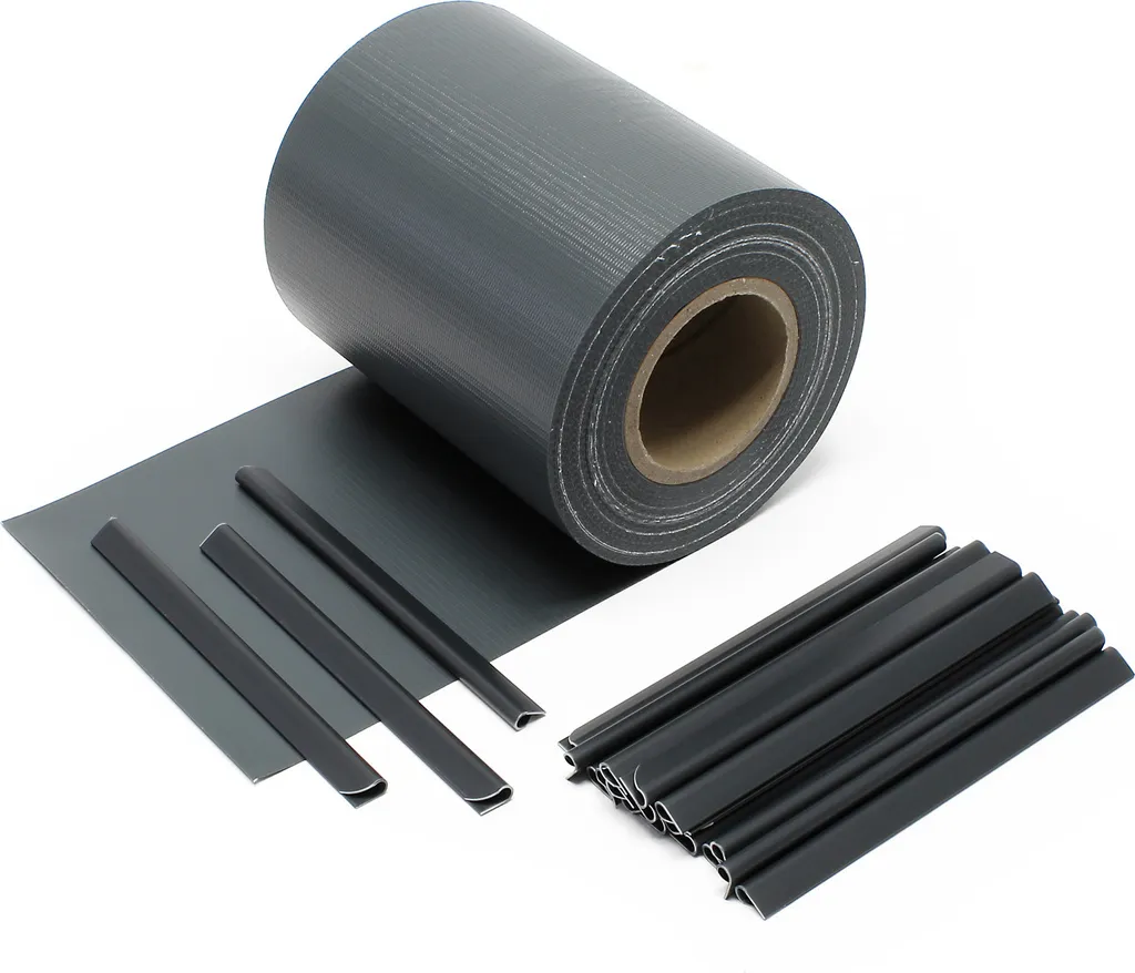 Pare-vue extérieur PVC 650g/m² résistant aux UV anthracite 35x0,19m