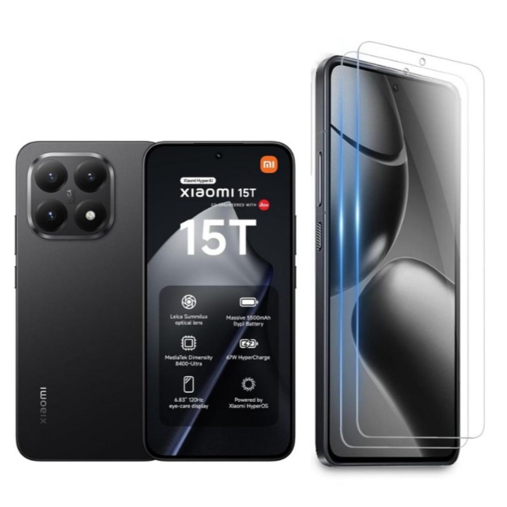 CLM-Tech 2er Set Schutzfolie kompatibel mit Xiaomi 15T / Produktbild 