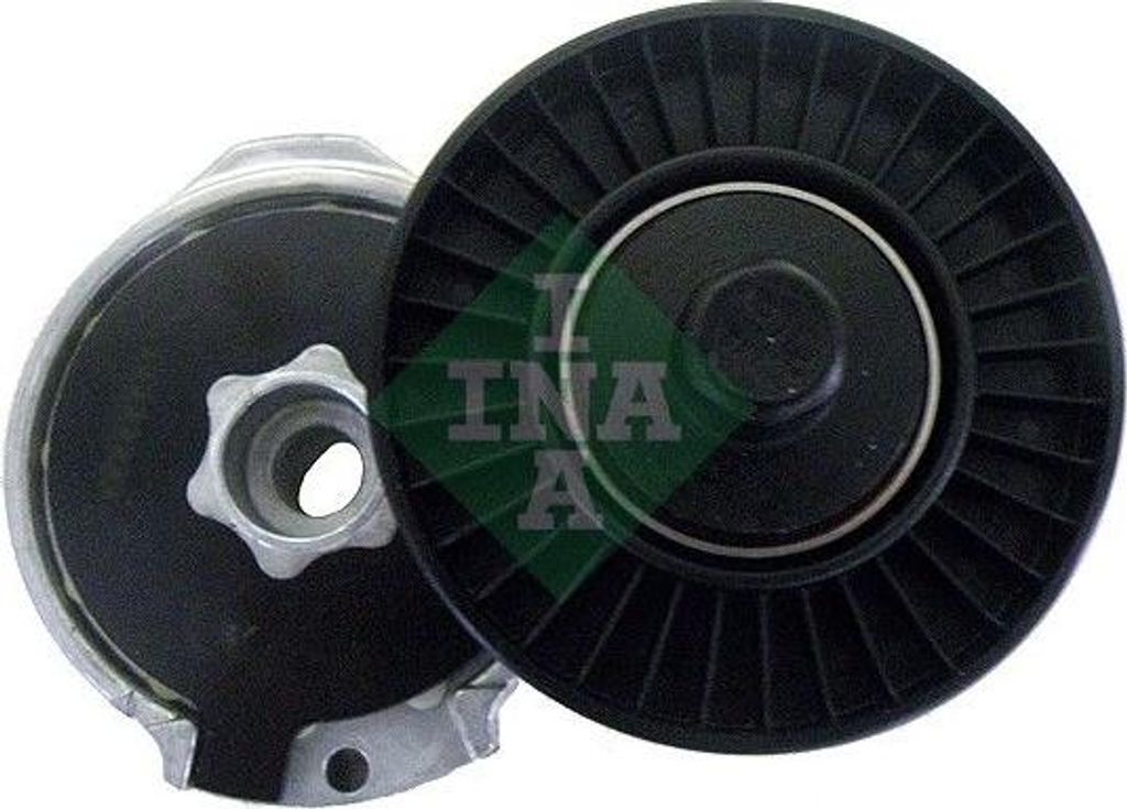 INA 534 0163 10 Riemenspanner, Keilrippenriemen OE 7700870495 kompatibel mit Clio, Kangoo