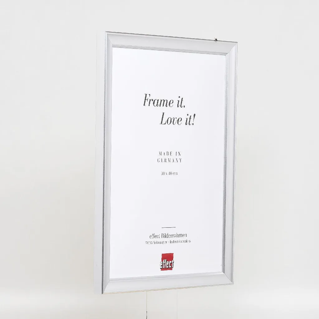 Cornice Argento 25x50 cm in Legno Effect - Design Profilo 41 Elegante - 6