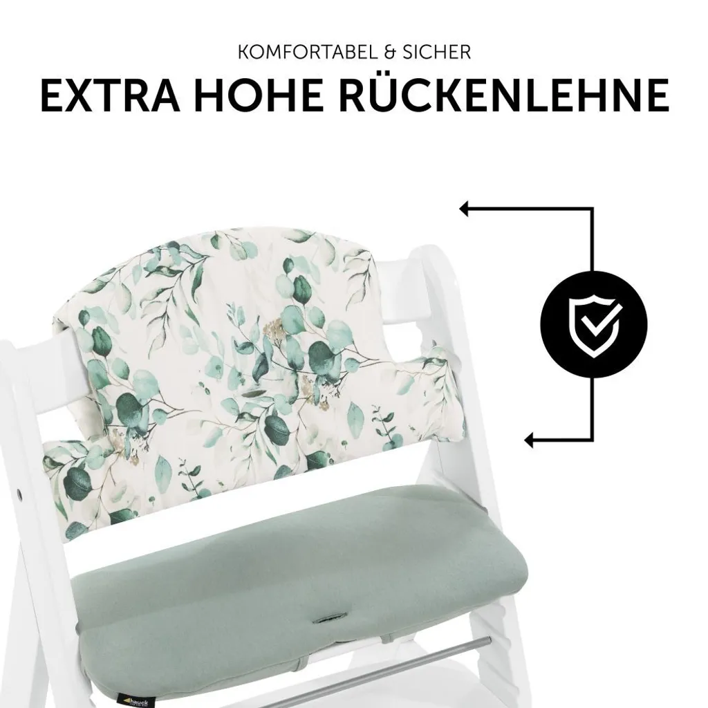 Hauck Highchair Pad Select Coussin pour Chaise Haute en Vert et Blanc - 4