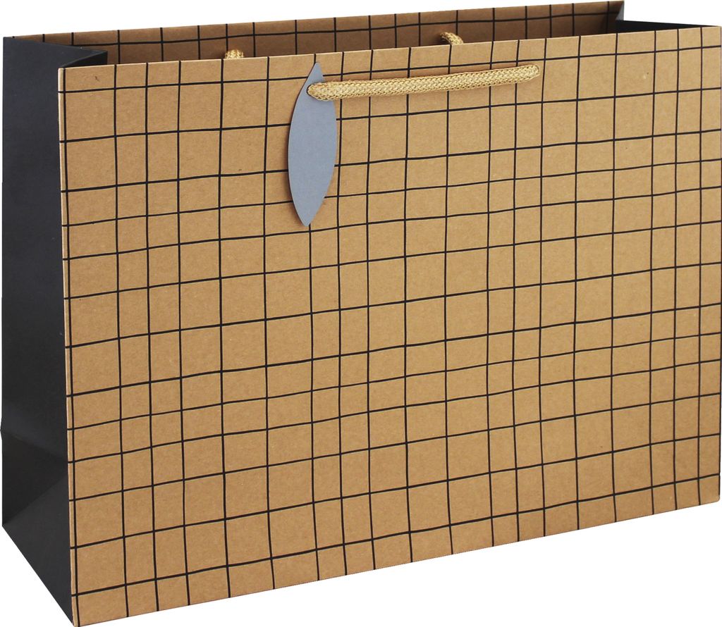 Clairefontaine 6x Geschenktasche aus Kraftpapier 37,3x11,8x27,5cm braun 28794-6C