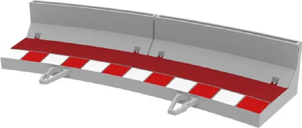 Clôture de Protection pour Circuit de Voiture Scalextric - Lot de 4 Rouge