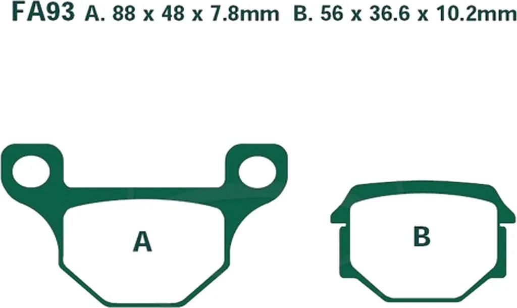Plaquettes de frein avant pamoto durables Keeway Speed 125 2006-2012