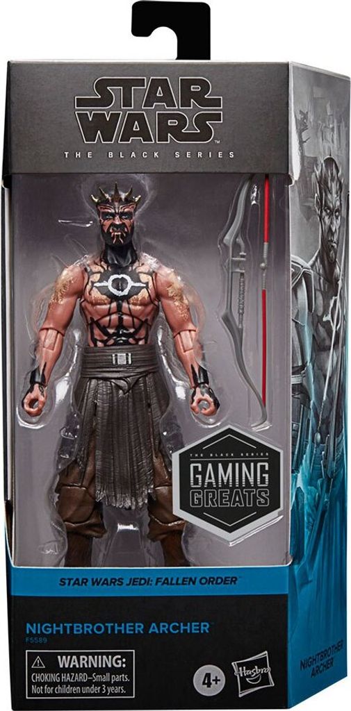 A Star Wars The Black Series action figure in its packaging.