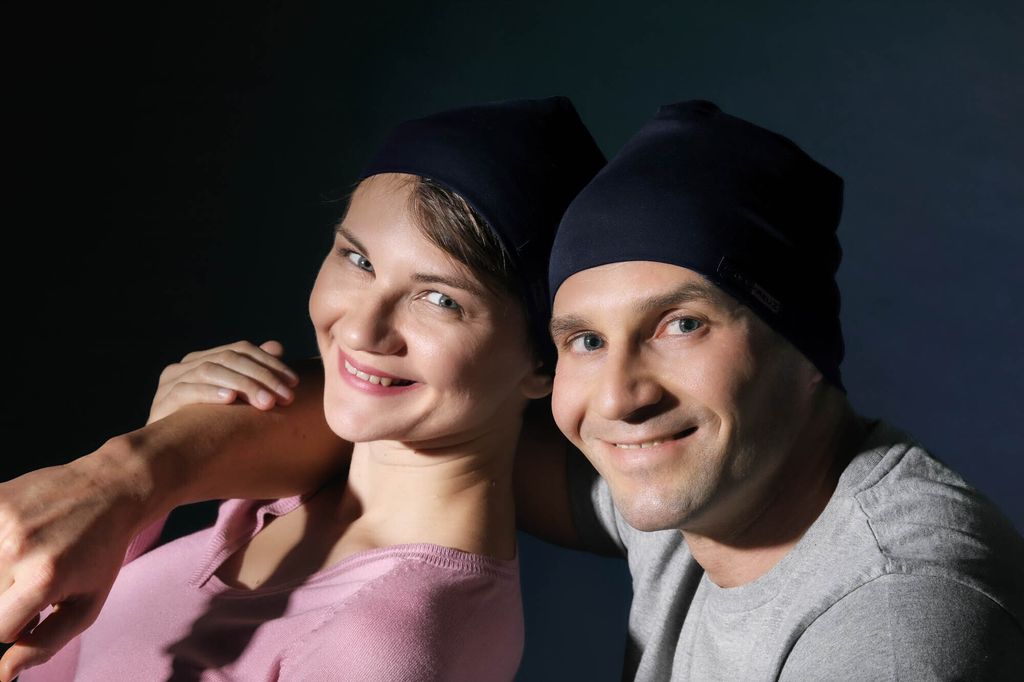 ALBERT KREUZ Mütze Beanie Damen Herren Baumwolle Marine Produktbild 
