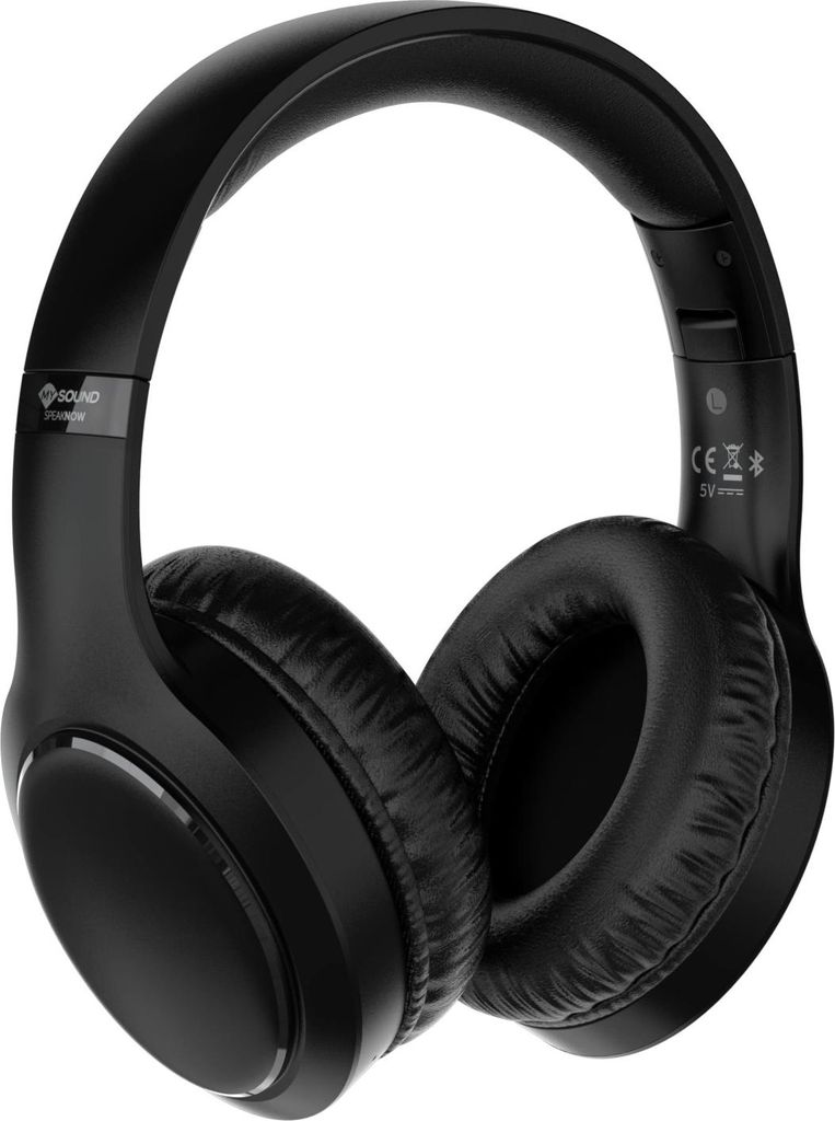 Meliconi Bluetooth Wireless Kopfhörer 5.3 Schwarz Circumaural 22h Batterie Mikrofon