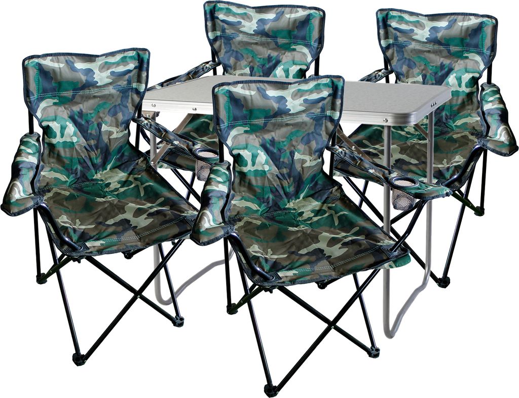 5-teiliges Campingmöbel Set Camouflage