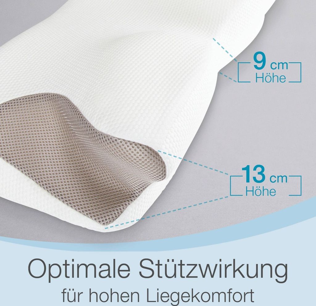 Bestschlaf Nackenstützkissen Visco Weiß Produktbild 3