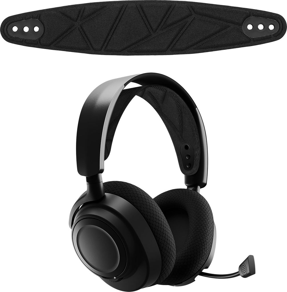 kwmobile Ersatz Bügelpolster kompatibel mit SteelSeries Arctis NOVA PRO / NOVA 7P / NOVA 7X Kopfbügel - Kopfbügelpolster aus Nylon - Kopfhörer ...