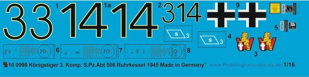 Torro Tiger II 3. Komp. Schw Heeres Panzer Abt. 506 Ruhrkessel 1945 1220000998