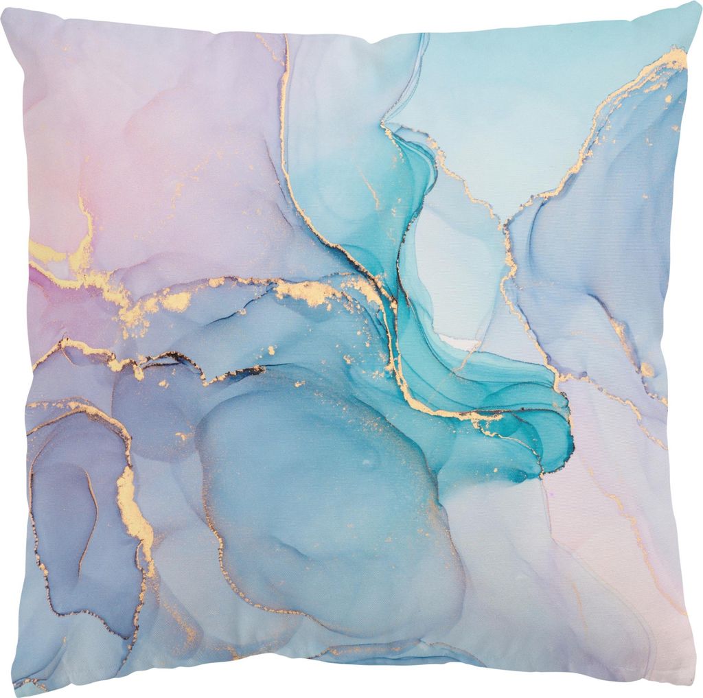 Dekokissen originell drinnen / Indoor Zierkissen Canvas waschbar Design pastell Aquarell Sofakissen ohne Füllung