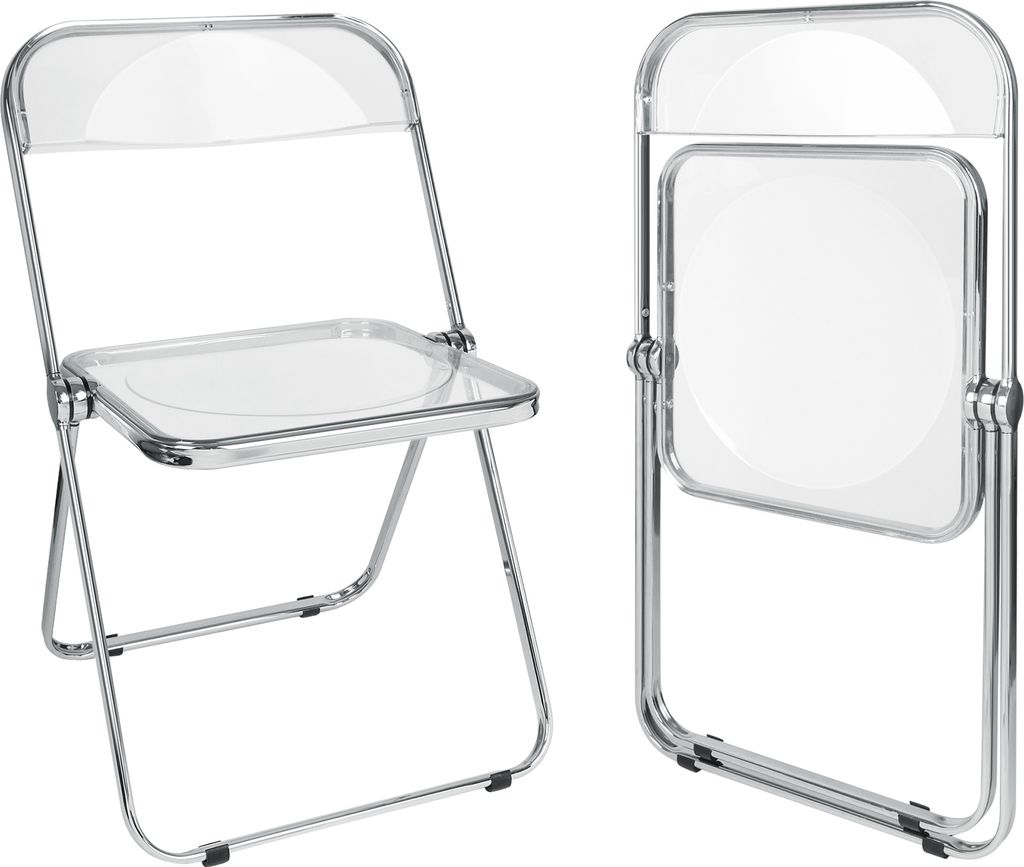 1er Set Acryl Klappstuhl Lounge-Sessel Besuchersstuhl Produktbild 