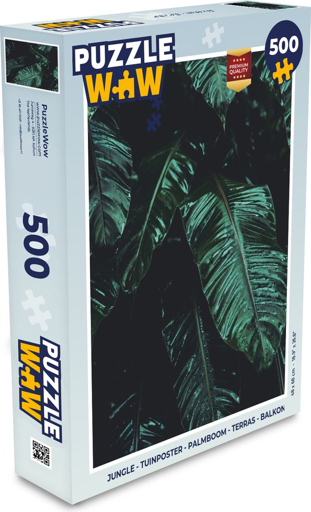 MuchoWow Puzzle 500 Teile Dschungel - Palme - Blätter - Tropisch - Denken - Spiel - Toy
