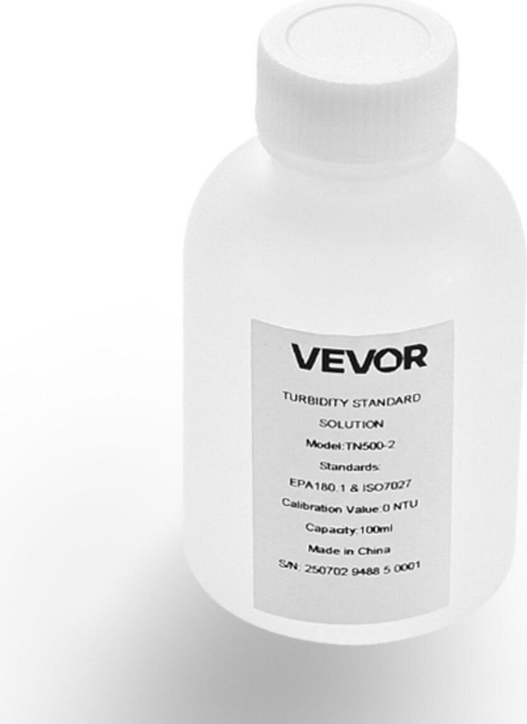 Trübungskalibrierlösung, 0 NTU, 100 ml Fassungsvermögen, Standard-Trübungslösung zum Nachfüllen für Trübungsmessgeräte, Nullpunktstabilit...