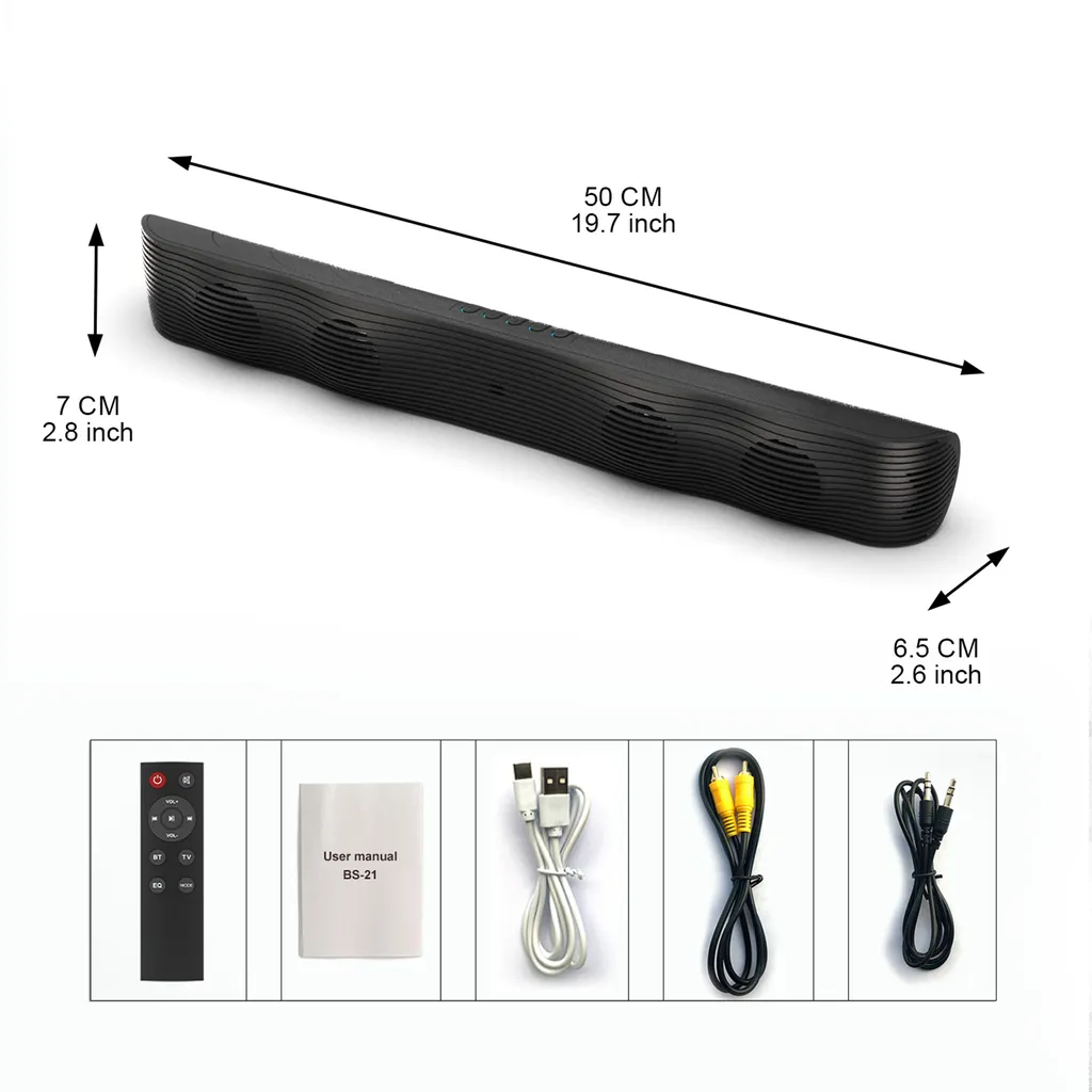 Haut-parleur Bluetooth BS-21 Multi-modes avec Lecteur USB et Carte TF