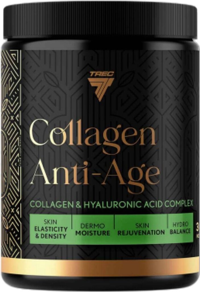 Trec Nutrition | Collagen Anti-Age | Marine Collagen with DracoBelle Nu, Hyaluronic Acid & CoQ10 vanilla and strawberry