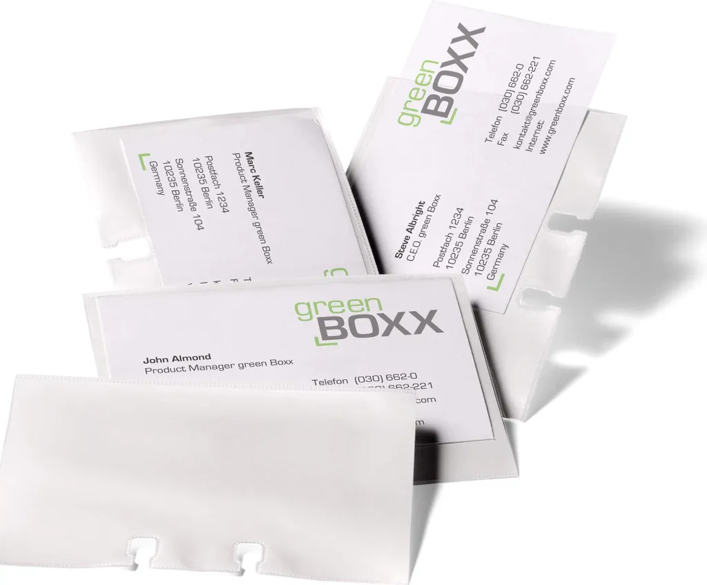 Organisez vos contacts avec le jeu de 40 pochettes DURABLE VISIFIX 241819